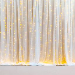 Net Decoration Cloth for Birthday and Wedding Backdrop Decoration with LED Light-image-11