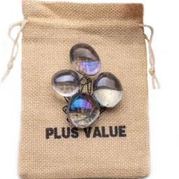 titanium-aura-quartz-blue-firing-tumbled-50gm-jb Regular Asymmetrical Crystal Pebbles-image-45