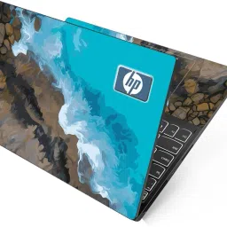 Anweshas HD Printed Full Panel Laptop Skin Sticker Vinyl Fits Size Upto 15 inches No Residue, Bubble Free, Waterproof - Hp Ocean Painting Self Adhesive Vinyl Laptop Decal 15.6-image-31