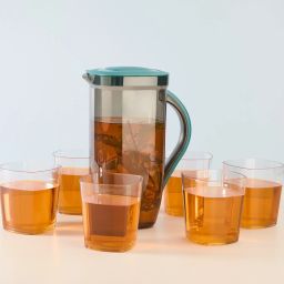 Water and Juice Glasses Set of 6 and Jug Set Jug Glass Set-image-71