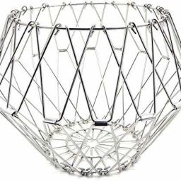 Stainless Steel Multipurpose 8 Shapes IN 1 Folding Fruit and Vegetable Basket Steel Fruit & Vegetable Basket-4
