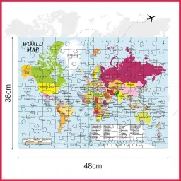 ratnas world map jigsaw for kids.let them explore the world and learn the facts image 3