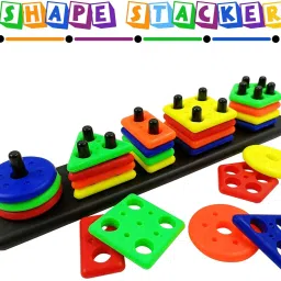 gamloid Geometric Shape Sorting & Stacking Toy For Toddlers Early Learning image 3