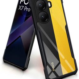 Pouch for Poco X7 Pro 5G, Transparent Hybrid Hard PC Back TPU Bumper-image-15
