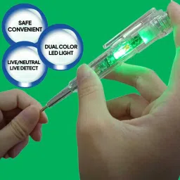 Neutral Line Tester 12V-250V Dual LED Voltage Detector Screwdriver Digital Voltage Tester-18