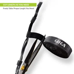 gizga essentials Reusable Cable Ties Strap with Double Sided Hook & Loop Wire Organizer Stick-on Velcro image 3