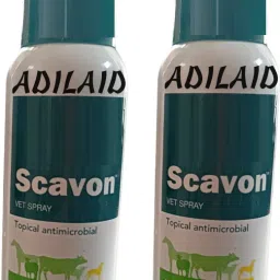 Scavon Vet Spray Topical Antimicrobial For Wounds & Cuts (100 ml x 2) Pet First Aid Kit-image-47