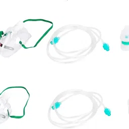 Perfecxa Combo of Adult & Child Nebulizer Kit with Air Tube,Medicine Chamber & Masks Nebulizer-11