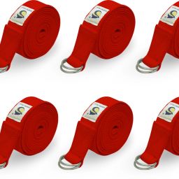 8ft Set of 6 Heavy Duty Yoga Strap - Cotton Yoga Strap Cotton Yoga Strap-image-32