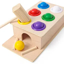 - Knock The Ball - Pound a Ball Game For Toddlers - 6 Colorful Balls - Safe-image-22