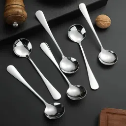 Table Stainless Steel Soup Spoon Set-image-91