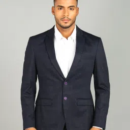 Men Checkered Single Breasted Formal Blazer-image-75