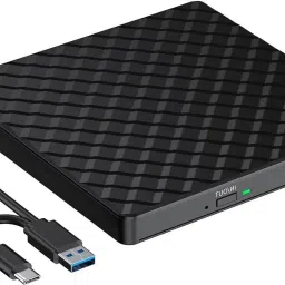 BKC External DVD Writer USB 3.0 & Type C – CD/DVD ROM +/-RW Burner for Laptop External DVD Writer-36