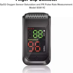 curecheck SO 811-C Oxygen Saturation Monitor, Heart Rate and SpO2 Level Oxygen Meter Pulse Oximeter image 3