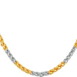 Gold-plated, Silver, Titanium Plated Metal, Silver, Stainless Steel Chain-14