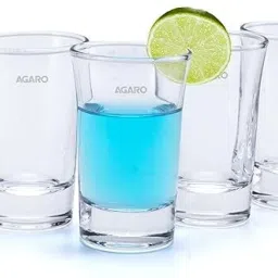 (Pack of 6) hot Glasses Set, 40 ml, Set of 6, Whisky Shot Glass Glass Set Shot Glass-9