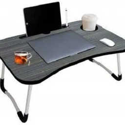 Multipurpose Foldable with Cup Holder, Study , Bed Wood Portable Laptop Table-image-25