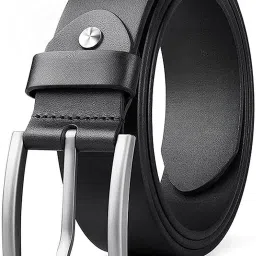 Men Casual, Evening, Formal, Party Black Genuine Leather Belt-image-15