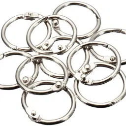 KRAFTMASTERS Spiral Binder Ring,Key Chain Key RingStainless Steel 10 Pieces - Diameter 2cm Manual Ring Binder-16