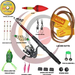 Spinning Rod with accessories combo ST_10 Multicolor Fishing Rod-image-10