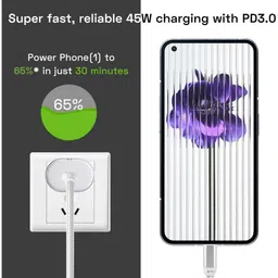 Nothing C Series 45W Type C Fast Charger (Adapter Only, White) image 4