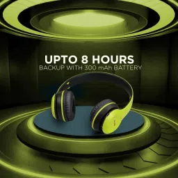 techpunch 100% SPLASH PROOF PREMIUM QUALITY WIRELESS HEADPHONE WITH MIC FOR CALLING. Bluetooth & Wired Headset image 4