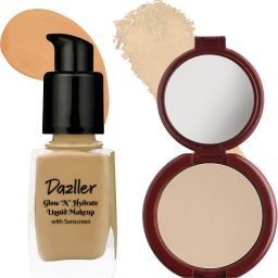 Face Combi Pack (Brulee) : Moisturizing Liquid Makeup, 27mL + Classique Compact Powder, 9g-10