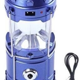 Rechargeable Night LED Solar Emergency Light Bulb Lantern-T Blue Plastic Hanging Lantern-image-34