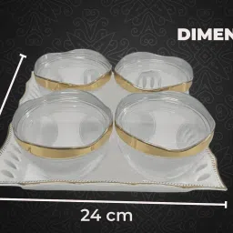 nabhya Multipurpose Airtight Dry Fruit Storage Container With Lid & Serving Tray Container Serving Set image 4