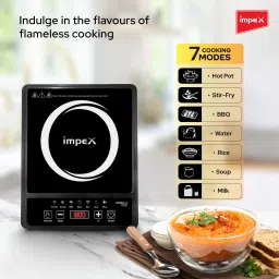 impex 1800 W Induction Cooktop Push Button image 2