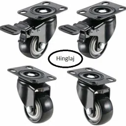 HC 2" 50MM Heavy Duty Caster Wheels Soft Rubber Swivel Caster with 360 Degree Braking and Locking Furniture Caster-image-36