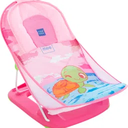 Baby bather for todler, foldable 3 position adjustable, washable soft mesh seat Baby Bath Seat-image-72