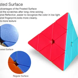cubelelo Drift Pyraminx Stickerless Speedcube Highspeed Magic Cube Puzzle image 4