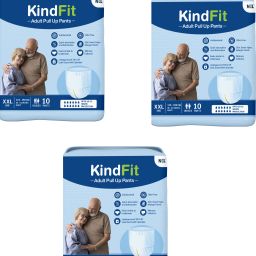 Adult Pull-Up Pants Diapers|XXL 30 Pieces|Waist Size:45-61 Inch|Pack of 3 Adult Diapers - XXL-image-63