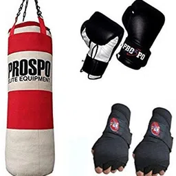 prospo Strong Rough And Tough 3 feet Canvas kit Set For Professional players Boxing Kit-picture-3