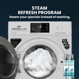 ifb 6.5 kg 5 Star with Steam Refresh program, 9 Swirl Wash, Eco Inverter, Powered by AI with Power Steam Fully Automatic Front Load with In-built Heater Silver, Black image 5