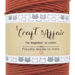 | 3ply twisted cotton thread ( 3mm, 50 Meter ) - Rust-15