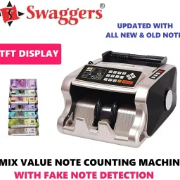 SWAGGERS Advanced Mix Value Currency Counting Machine with MG, UV, IR Fake Detection Note Counting Machine image 2