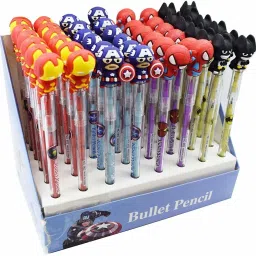 Stylish Bullet Pencil Exciting Push pencils Crafted to perfection, this will be an excellent pick for you. It ensures a hassle-free usage and maintenance. A trendy item to take to school and show your friends. Pencil-5