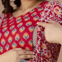 murli kurti Printed Pure Cotton Stitched Flared/A-line Gown-picture-21