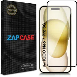Zapcase Edge To Edge Tempered Glass for iQOO Neo 7 Pro-picture-13
