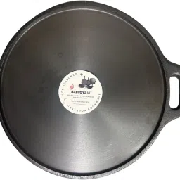 Cast Iron Super Size 13 Inches Pre Seasoned Tawa 33 cm diameter-image-12