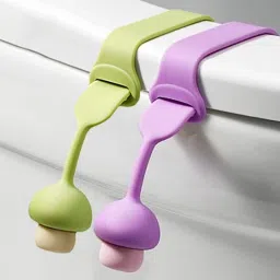 Toilet Seat Tab Lifter Silicone Toilet Lid Lifter Mushroom Shape TouchFree Custom Fit Toilet Seat Lid Lock-image-12