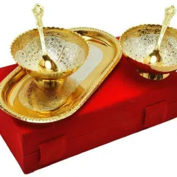 Two Toned Classic Silver Plated Decorative Platter-image-3