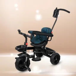 kids best trike 1-4 year kids with Parental Push Handle With Side Spot for Kids Tricycle-image-7