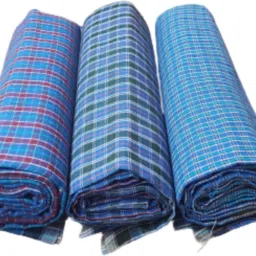 KNATH Men's Cotton Lungis for Men 2 Meter Checks Colours (Set of 3 ["Multicolor"] Handkerchief-1
