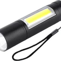 glowish Mini And Portable Pocket Size Keychain Led Light with Cob Flashlight Combo 2 hrs Torch Emergency Light image 2
