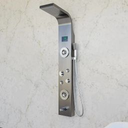 SUNBEAM BLACK SHOWER PANEL SS 304 BODY LED SHOWER PANEL-26