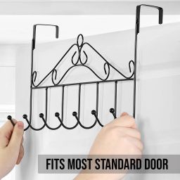 flobique VISHWKARMA The Door Hook Hanger with 7 Hooks Hook Rail 7 image 3