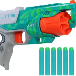 Elite Disrupter Blaster - 6 Dart Rotating Drum, 6 Official Elite Darts, Ages 8+ Guns & Darts-image-20